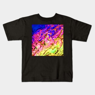 Bright Swirls Abstract Kids T-Shirt